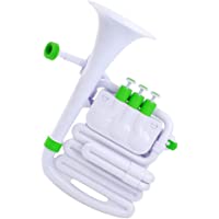 Nuvo JHorn en blanco con ribete verde- talla única